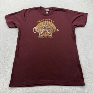Ebbets Field Flannels Pawtucket Clam Eaters T Shirt New England League L